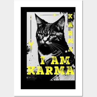 I Am Karma The Cat Posters and Art